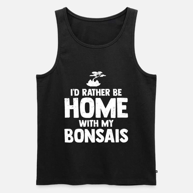 Bonsai Tree - Männer Premium Bio Tank Top - Schwarz