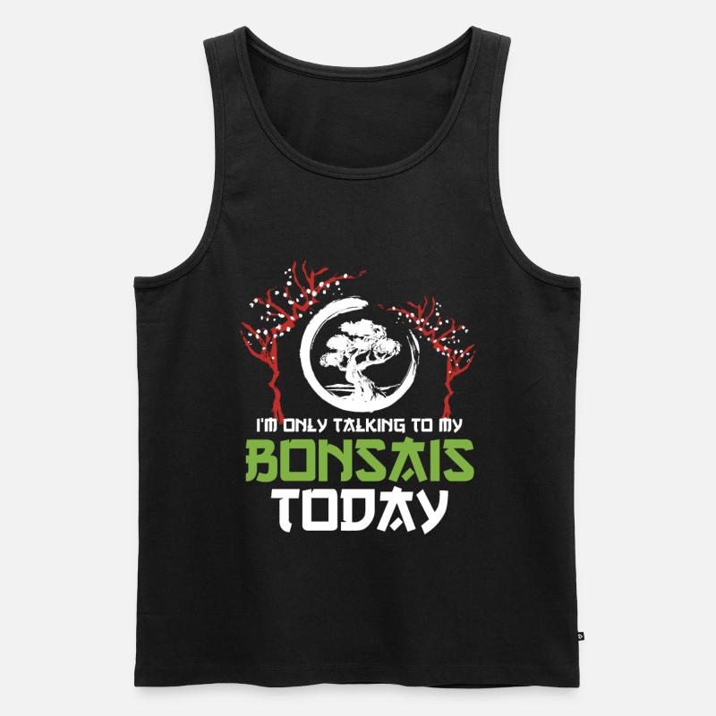 Bonsai Tree - Männer Premium Bio Tank Top - Schwarz
