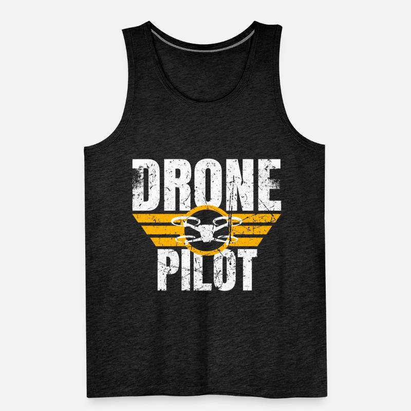 Drone Drone Pilot Drone Operator Quadcopter Men's Premium Organic Tank Top