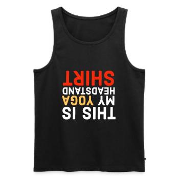 Yoga, Yoga, Yoga, Yoga, Yoga, Yoga, Yoga, Yoga - Men's Premium Organic Tank Top - black - Front - Michal (187cm)