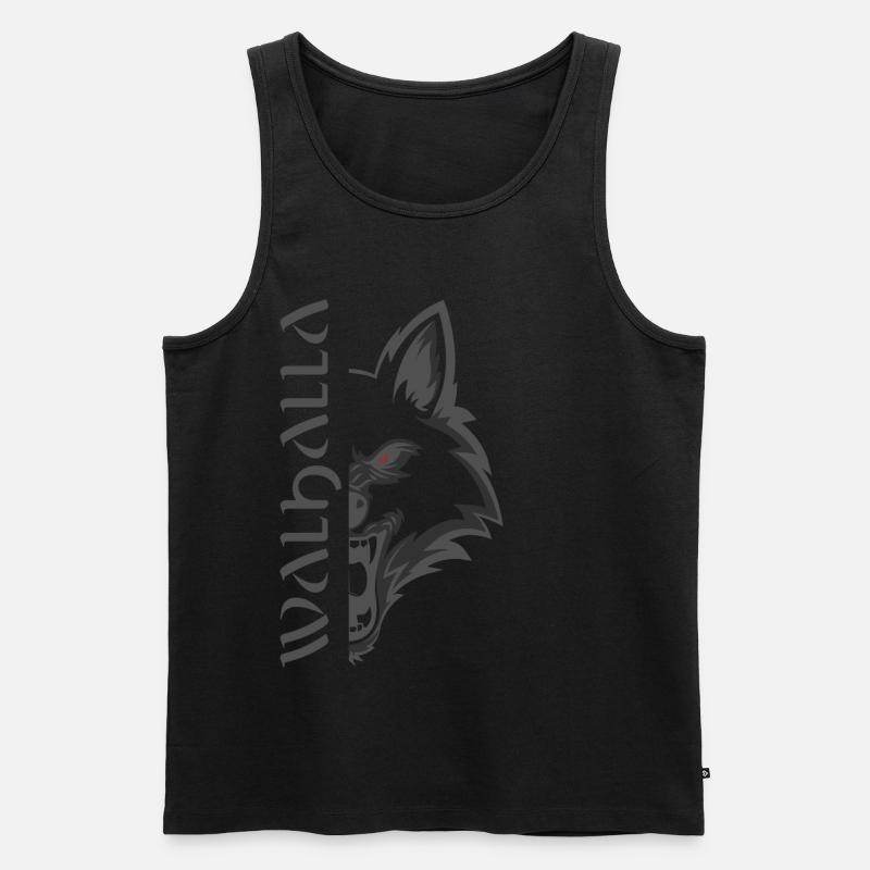 Valhalla Viking Vikings Bjoern Eisenseite - Männer Premium Bio Tank Top - Schwarz