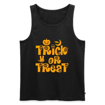 Halloween Halloween Halloween Halloween Halloween - Männer Premium Bio Tank Top - Schwarz - Vorne - AI Model Male 178 light (178cm)