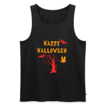 Halloween Halloween Halloween Halloween Halloween - Männer Premium Bio Tank Top - Schwarz - Vorne - AI Model Male 178 light (178cm)