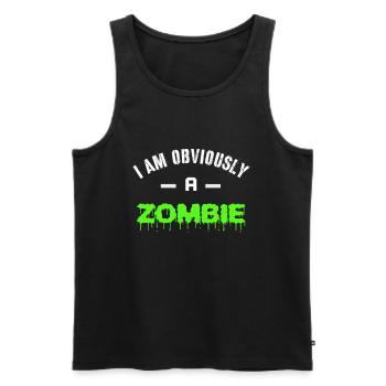 Halloween Halloween Halloween Halloween Halloween - Männer Premium Bio Tank Top - Schwarz - Vorne - AI Model Male 178 light (178cm)