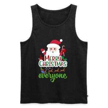 Weihnachten, Weihnachten, Weihnachten, Weihnachten - Männer Premium Bio Tank Top - Schwarz - Vorne - Michal (187cm)