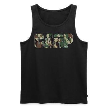 Carp Camo - Männer Premium Bio Tank Top - Schwarz - Vorne - AI Model Male 178 light (178cm)