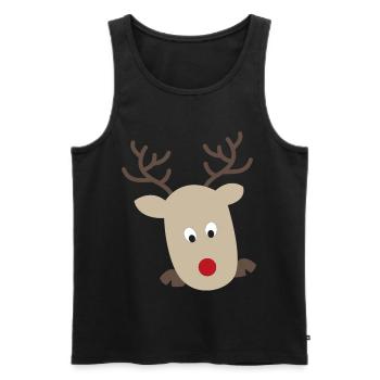 Elch - Männer Premium Bio Tank Top - Schwarz - Vorne - Michal (187cm)