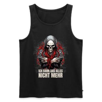 Je ne peux plus faire tout ça - Débardeur bio Premium Homme - noir - Devant - Michal (187cm)