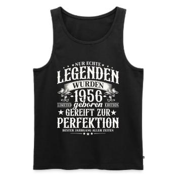 Cadeau d’anniversaire Vintage Born Legends 1956 - Débardeur bio Premium Homme - noir - Devant - Michal (187cm)