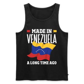Venezuela Flag Pride & Home Venezuela - Men's Premium Organic Tank Top - black - Front - Michal (187cm)