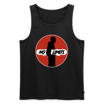 Alpine Mountains Snowboarding Alps Slope Snowboard - Men's Premium Organic Tank Top - black - Front - Michal (187cm)