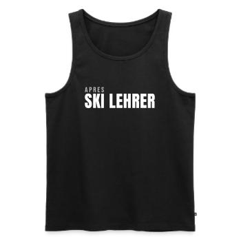 Apres Skilehrer Apre Ski Party - Männer Premium Bio Tank Top - Schwarz - Vorne - Michal (187cm)