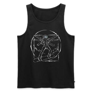 Cool snowboarder winter snow mountains snowboard - Men's Premium Organic Tank Top - black - Front - Michal (187cm)