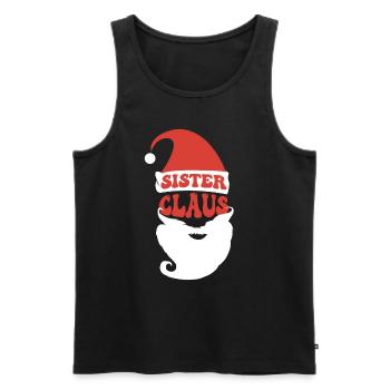 Soeur Noël Costume de famille Santa Claus - Débardeur bio Premium Homme - noir - Devant - Michal (187cm)