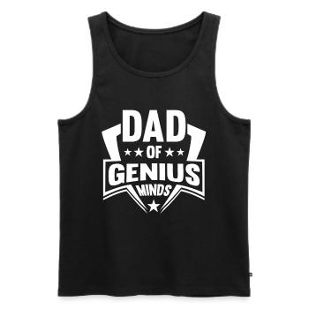 Papa d'un de génie Journée des pères - Débardeur bio Premium Homme - noir - Devant - Michal (187cm)