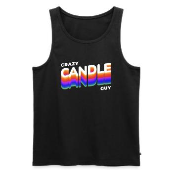 Verrückter Kerzentyp Lustige Kerzenherstellung - Männer Premium Bio Tank Top - Schwarz - Vorne - AI Model Male 178 light (178cm)