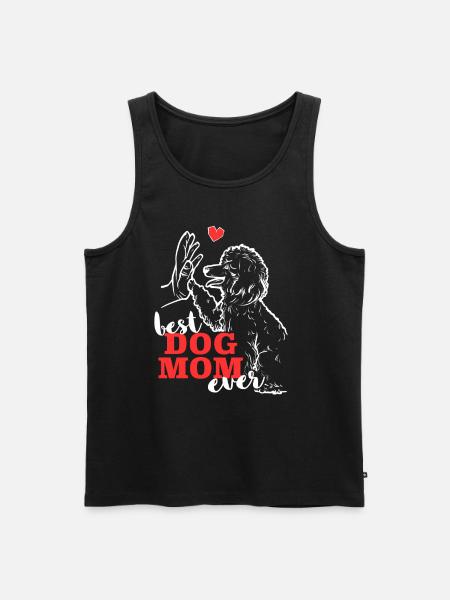 Meilleur caniche Mama Poodle chien - Débardeur bio Premium Homme - noir