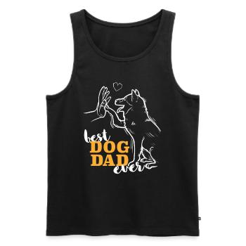 Meilleur Shiba Inu Papa Shiba Inu - Débardeur bio Premium Homme - noir - Devant - Michal (187cm)