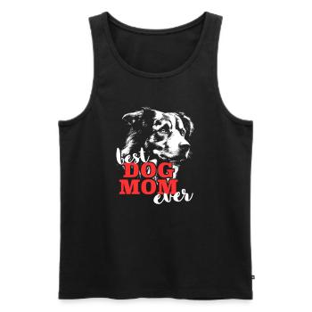 Meilleure maman de berger australien au monde - Débardeur bio Premium Homme - noir - Devant - AI Model Male 178 light (178cm)