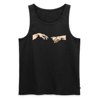 Niedlicher Igel Für Tierliebhaber Igel - Männer Premium Bio Tank Top - Schwarz - Vorne - AI Model Male 178 light (178cm)