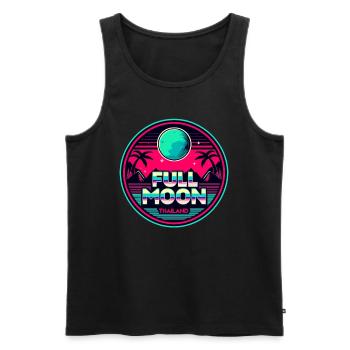 Thailand Koh Phangan Full Moon Party - Männer Premium Bio Tank Top - Schwarz - Vorne - AI Model Male 178 light (178cm)