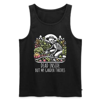 Dunkler Humor Gärtner Lustiger Garten - Männer Premium Bio Tank Top - Schwarz - Vorne - Michal (187cm)