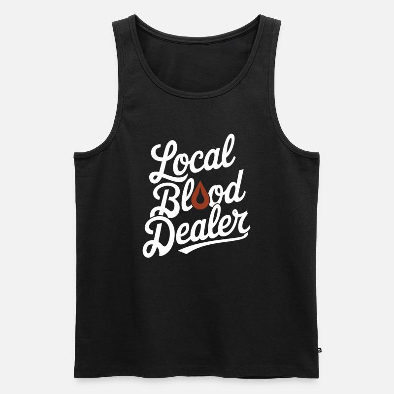 Blut- Und Plasmaspende - Männer Premium Bio Tank Top - Schwarz