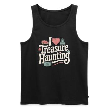 I love vintage furniture - Men's Premium Organic Tank Top - black - Front - AI Model Male 178 light (178cm)