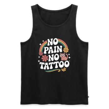 Funny Tattoo Quote Ink Humor Funny Tattoo - Männer Premium Bio Tank Top - Schwarz - Vorne - Michal (187cm)