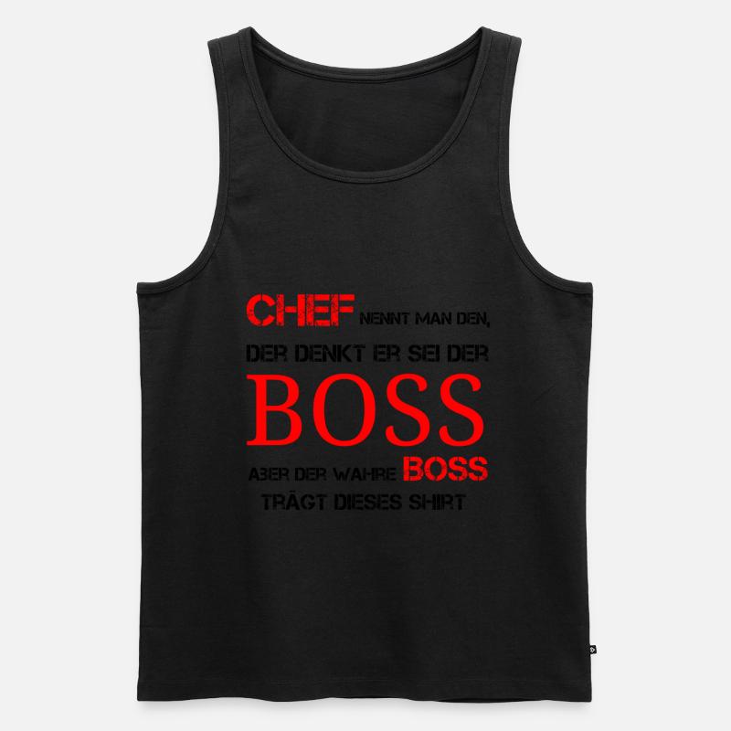 Der wahre Bosss - Männer Premium Bio Tank Top - undefined