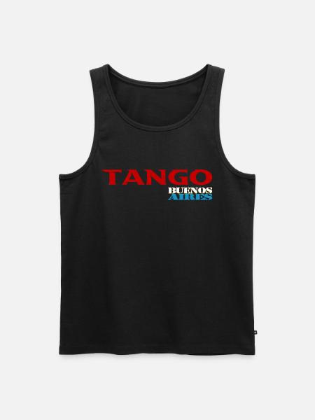 Tango - Men's Premium Organic Tank Top - black