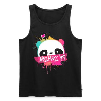 Abschluss 2023, Schulabschluss Shirt 23 - Männer Premium Bio Tank Top - Schwarz - Vorne - Michal (187cm)