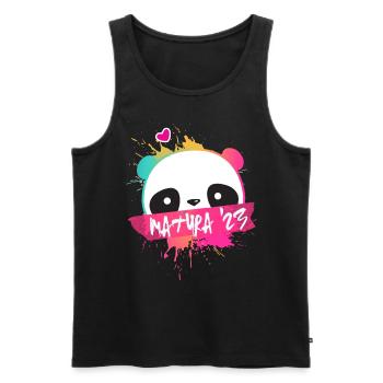 Matura '23 Maturant 2023 Motto Shirt - Men's Premium Organic Tank Top - black - Front - Michal (187cm)