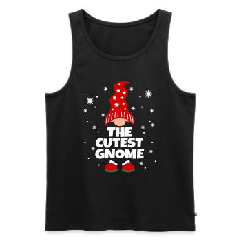 Assortiment de pyjamas de famille Gnome le plus mignon - Débardeur bio Premium Homme - noir - Devant - Michal (187cm)