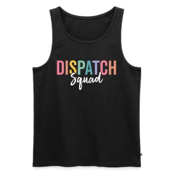 Dispatch Squad Funny Dispatcher Dispatching - Men's Premium Organic Tank Top - black - Front - AI Model Male 178 light (178cm)