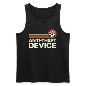 Diebstahlsicherung Lustiges Getriebe Schaltgetriebe - Männer Premium Bio Tank Top - Schwarz - Vorne - AI Model Male 178 light (178cm)