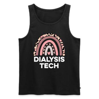 Dialyse-Tech-Dialyse-Krankenschwester Wertschätzung Lustig - Männer Premium Bio Tank Top - Schwarz - Vorne - AI Model Male 178 light (178cm)