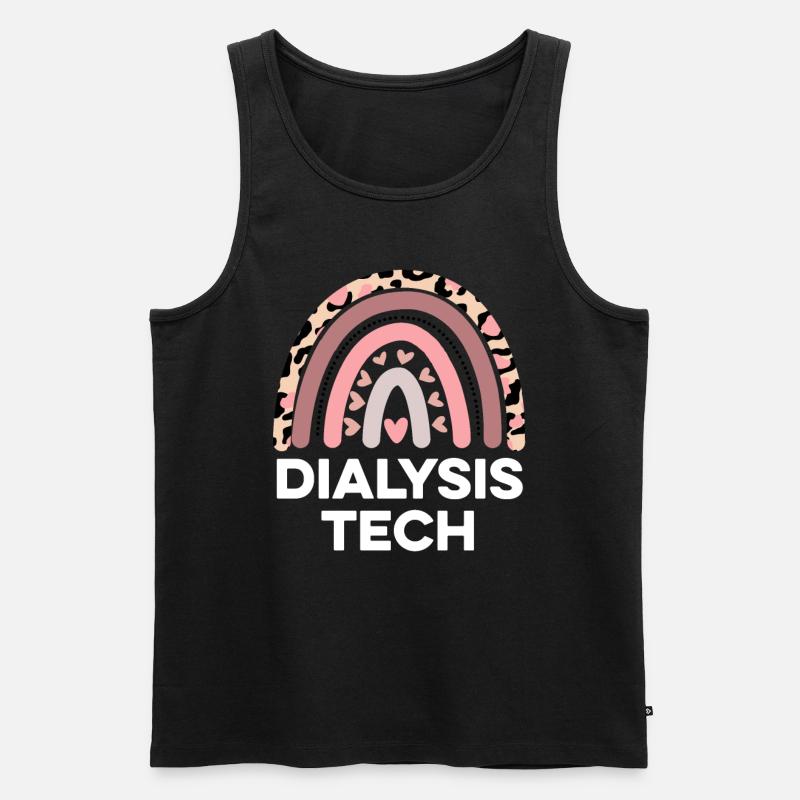 Dialyse-Tech-Dialyse-Krankenschwester Wertschätzung Lustig - Männer Premium Bio Tank Top - Schwarz