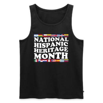 Monat des hispanischen Kulturerbes Nationale Latino-Länder - Männer Premium Bio Tank Top - Schwarz - Vorne - AI Model Male 178 light (178cm)