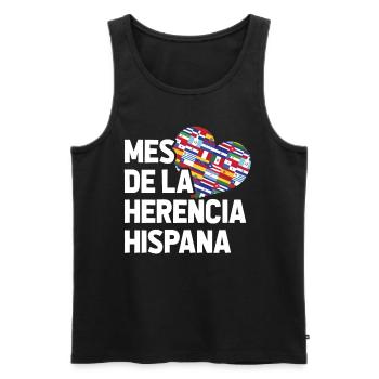 Mes de la Herencia Hispana drôle hispanique - Débardeur bio Premium Homme - noir - Devant - Michal (187cm)