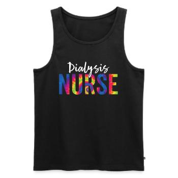 Dialysekrankenschwester Wertschätzung Krawatte Lustig Lustig - Männer Premium Bio Tank Top - Schwarz - Vorne - Michal (187cm)