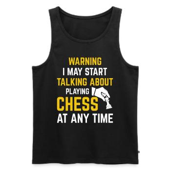 Chess Good Moves Game Strategy Games Funny Chess - Men's Premium Organic Tank Top - black - Front - Michal (187cm)