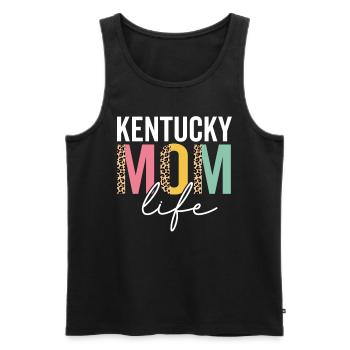 Kentucky Mama Leben Lustige Mama Leopard Kentucky Mama - Männer Premium Bio Tank Top - Schwarz - Vorne - Michal (187cm)