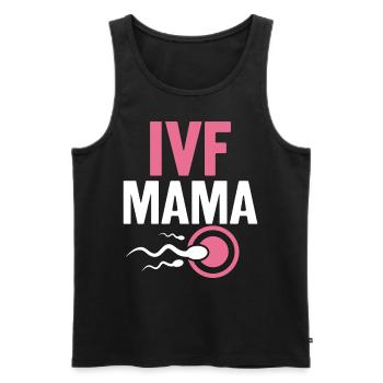 Funny IVF Mom IVF Egg Retrieval Day Infertility - Men's Premium Organic Tank Top - black - Front - AI Model Male 178 light (178cm)