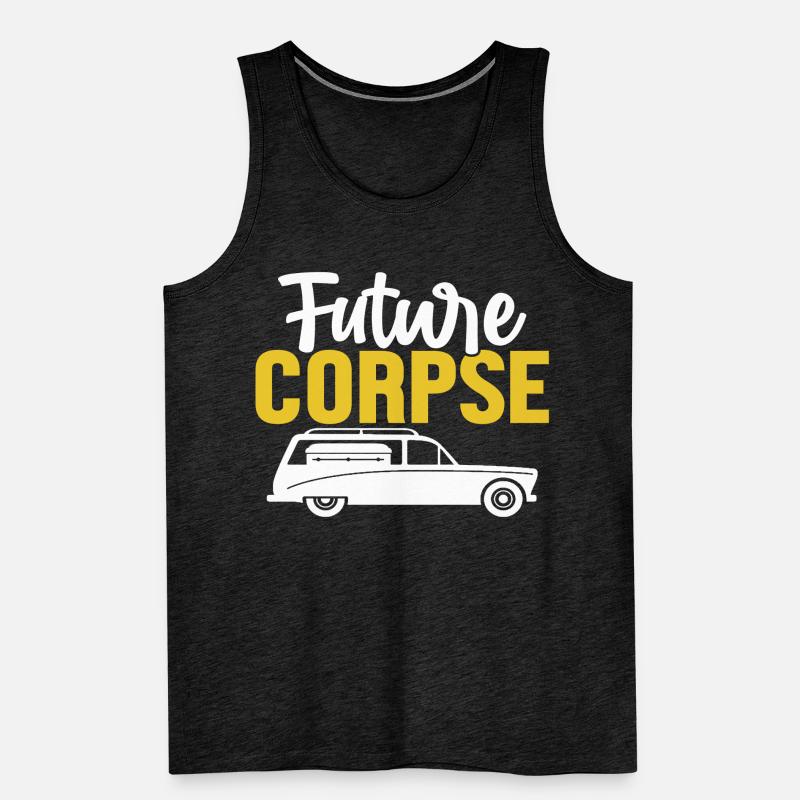 Future Corpse Funny Mortician Embalming Funeral Men's Premium Organic Tank Top