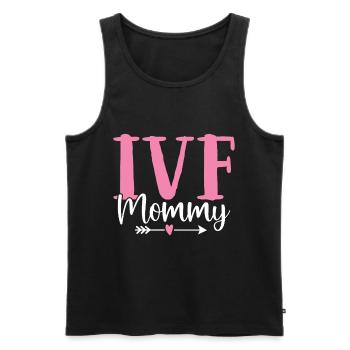 IVF Mommy Embryology IVF Pineapple Egg Retrieval - Men's Premium Organic Tank Top - black - Front - AI Model Male 178 light (178cm)