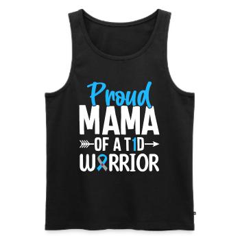 T1D Mama Typ 1 Diabetes Blaues Band nutzlos - Männer Premium Bio Tank Top - Schwarz - Vorne - Michal (187cm)