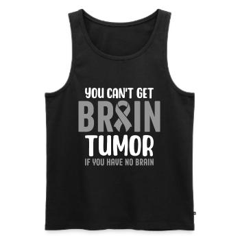 Spread awareness and let brain tumor warriors and - Men's Premium Organic Tank Top - black - Front - Michal (187cm)