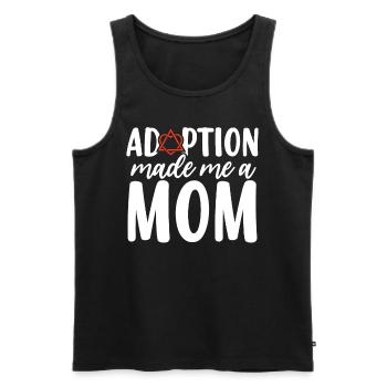 Adoption Made Me A Mom Foster Care Funny Adoption - Men's Premium Organic Tank Top - black - Front - Michal (187cm)