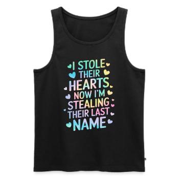 Lustige Pflegefamilie Tie Dye Elternschaft Adoption - Männer Premium Bio Tank Top - Schwarz - Vorne - AI Model Male 178 light (178cm)
